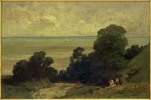 Näkymä otettu Honfleurissa tekijältä Gustave Courbet