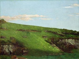 Wiesenhang lähellä Ornansia, 1862 tekijältä Gustave Courbet