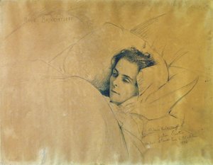 Maria Konstantinovna Bashkirtseva kuoli 1858-1884, 1884. tekijältä Gustave Courtois