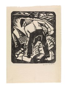 hollantilainen: Perunankorjaaja tai The Farmer (maanviljelijä) tekijältä Gustave de Smet
