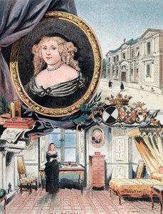 Sevignen markiisin muotokuva sekä Chateau des Rochers ja Hotel Carnavalet
