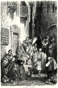 Albaceten katu (kaiverrus) tekijältä Gustave Dore