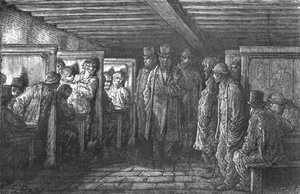 "A Whitechapel Coffee House", 1872. tekijältä Gustave Dore