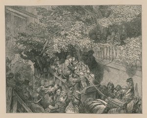 Täynnä hevosvaunuja tekijältä Gustave Dore