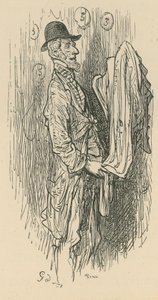 Mies pitelee kangasta tekijältä Gustave Dore
