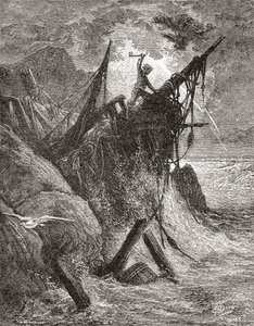 Gustave Doren alkuperäisen teoksen mukaan Victor Hugon kirjaan "Meren raatelijat". Teoksesta Life and Reminiscences of Gustave Dore, julkaistu 1885. tekijältä Gustave Dore