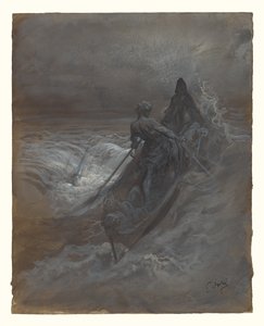 Haaksirikon jälkeen - Coleridgen The Rime of the Ancient Mariner -teoksen kuvitussuunnitelma tekijältä Gustave Dore