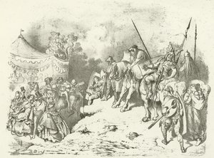 Muinainen britti pohtii jälkeläistensä pukua (syväpaino) tekijältä Gustave Dore