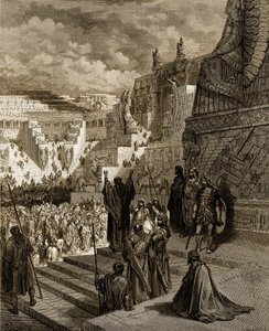 Artaxerxes myönsi vapauden juutalaisille. - Raamattu tekijältä Gustave Dore