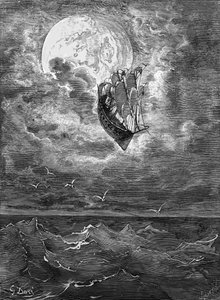 Baron Münchausen: Matka kuuhun, kirjoittanut Doré. tekijältä Gustave Dore