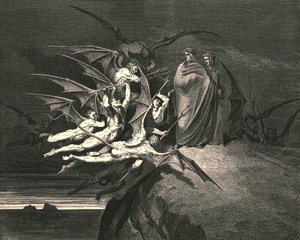 Älkää olko kukaan teistä törkeä, c1890. tekijältä Gustave Dore