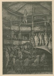Blondin Shoreditchissä, Lontoossa (kaiverrus) tekijältä Gustave Dore