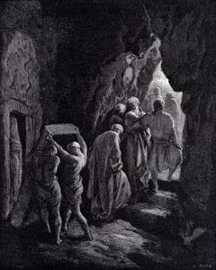 Saaran hautaaminen tekijältä Gustave Dore