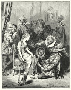 Cendrillon; Cinderella (kaiverrus) tekijältä Gustave Dore