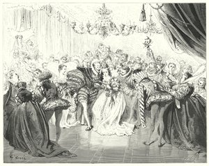 Cendrillon; Cinderella (kaiverrus) tekijältä Gustave Dore