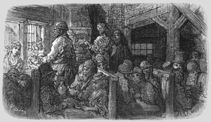 "Coffee Shop - Petticoat Lane", 1872. tekijältä Gustave Dore