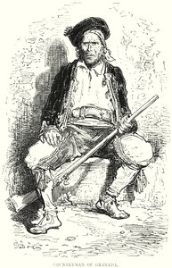 Granadan maamies (kaiverrus) tekijältä Gustave Dore