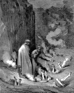 Dante ja Virgil helvetissä, 1863 tekijältä Gustave Dore