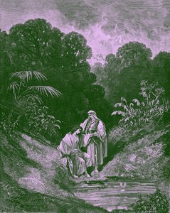 David ja Jonathan, kirjoittanut Gustave Doré- Raamattu tekijältä Gustave Dore