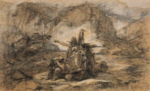 Kolme noitaa Shakespearen Macbethistä tekijältä Gustave Dore