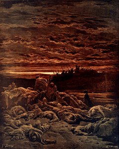 Doré: Jerubbaalin poikien kuolema - Raamattu tekijältä Gustave Dore