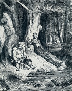 Don Quijote ja Sancho Panza kuvissa, Gustave Dore 