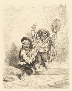 Granadan kääpiömuusikot tekijältä Gustave Dore