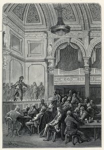 Evansin laulu- ja ruokailuhuoneet tekijältä Gustave Dore