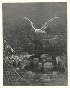 Gustave Doren kuvitus Coleridgen teokseen Rime of the Ancient Mariner (kaiverrus). tekijältä Gustave Dore