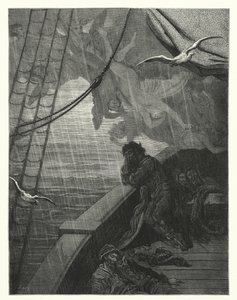 Gustave Doren kuvitus Coleridgen teokseen Rime of the Ancient Mariner (kaiverrus). tekijältä Gustave Dore
