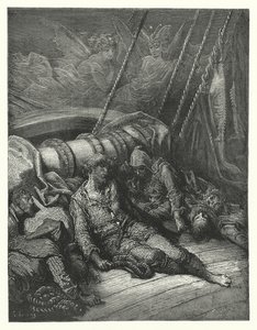 Gustave Doren kuvitus Coleridgen teokseen Rime of the Ancient Mariner (kaiverrus). tekijältä Gustave Dore