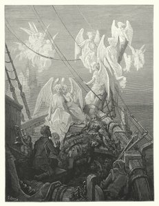 Gustave Doren kuvitus Coleridgen teokseen Rime of the Ancient Mariner (kaiverrus). tekijältä Gustave Dore