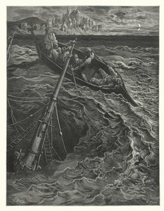 Gustave Doren kuvitus Coleridgen teokseen Rime of the Ancient Mariner (kaiverrus). tekijältä Gustave Dore
