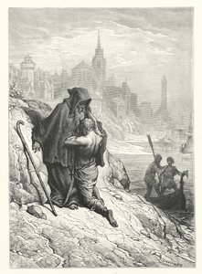 Gustave Doren kuvitus Coleridgen teokseen Rime of the Ancient Mariner (kaiverrus). tekijältä Gustave Dore