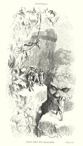 Hans ja hänen vankinsa (kaiverrus) tekijältä Gustave Dore