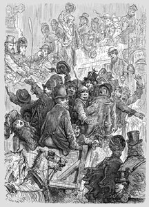 "Home from Hampton Court Races", 1872. tekijältä Gustave Dore