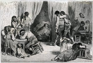 Kuvitus Charles Davillierin vuonna 1866 julkaisemaan "Voyage en Espagne" -teokseen (kaiverrus). tekijältä Gustave Dore