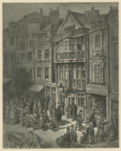 Kuva Bishopsgate Streetistä tekijältä Gustave Dore