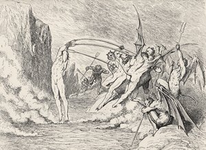 Kuvitus Danten jumalalliseen komediaan - Helvetti (La Divina Commedia, L