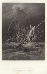 Alfred Tennysonin kuvitus Vivienille tekijältä Gustave Dore