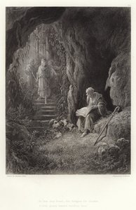 Alfred Tennysonin kuvitus Vivieniin tekijältä Gustave Dore