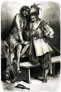 Kuva kapteeni Fracasselle tekijältä Gustave Dore