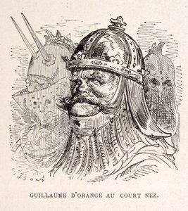 Kuvitus kuningas Vilhelm Oranialainen. lähteestä La legende de Croque-Mitaine. tekijältä Gustave Dore