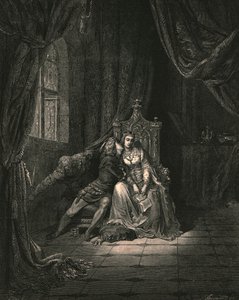 Sen lehdissä sinä päivänä emme enää lukeneet, c1890. tekijältä Gustave Dore