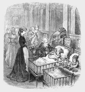 "Infant Hospital Patients", 1872. tekijältä Gustave Dore