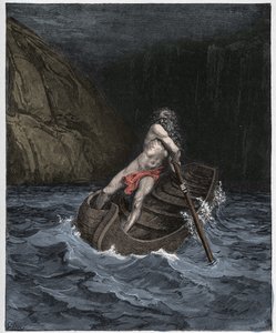 Helvetti, laulu 3: Charon tekijältä Gustave Dore
