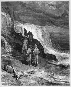 Jupiter et le Passenger - JUPITER JA MATKUSTAJA - Jean de La Fontainen "Fablesista" tekijältä Gustave Dore