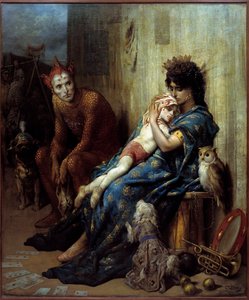 Gustave Doren maalaus Les Saltimbanks (1832-1883) tekijältä Gustave Dore
