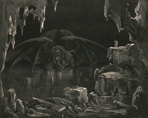 Hei! hän huudahti: lo Dis!, c1890. tekijältä Gustave Dore