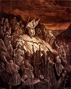 Mattathias vetoaa juutalaisiin pakolaisiin, kirjoittanut Doré - Raamattu tekijältä Gustave Dore